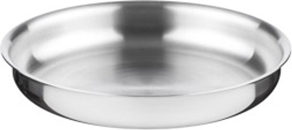 Servierplatte aus Edelstahl, Durchmesser 15 cm