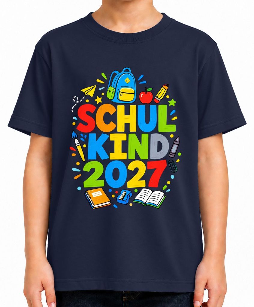 Schulkind 2027 Einschulung Erster Schultag Mädchen Produktbild 