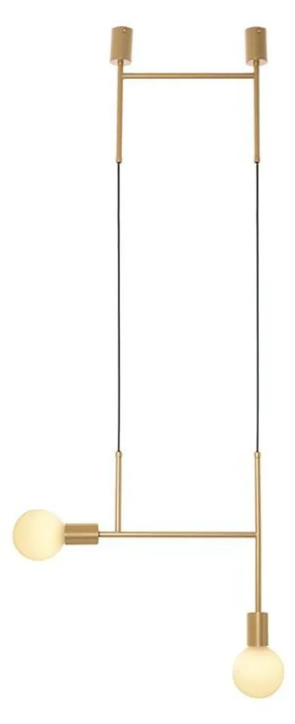 Suspension ACA Kyoto TNK852P38GD or en métal à 2 douilles E27