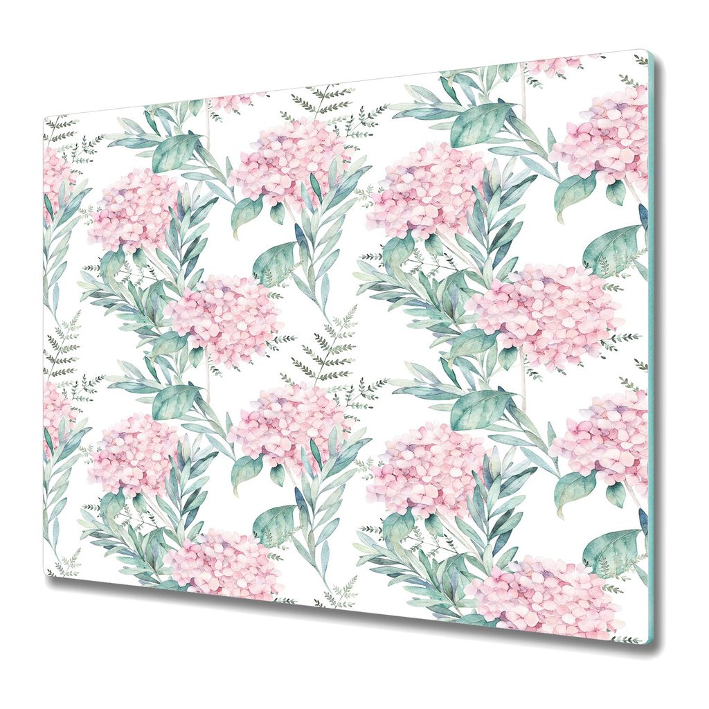 Küchenschneidebrett - Glasschneidebrett - Herdabdeckung - Blassrosa Elegant