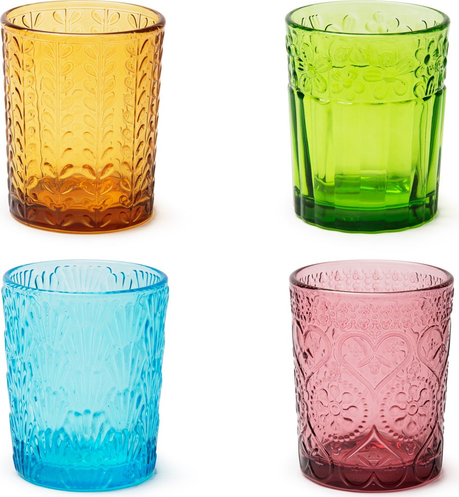 Excelsa set di 4 bicchieri da acqua Oasi da 28 cl colorati Immagine del prodotto 