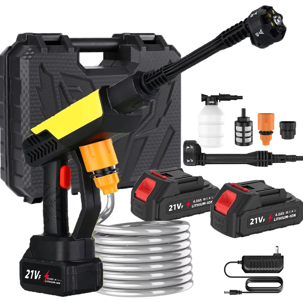 Pistolet de lavage sans fil haute pression 70 bars pour voiture et terrasse