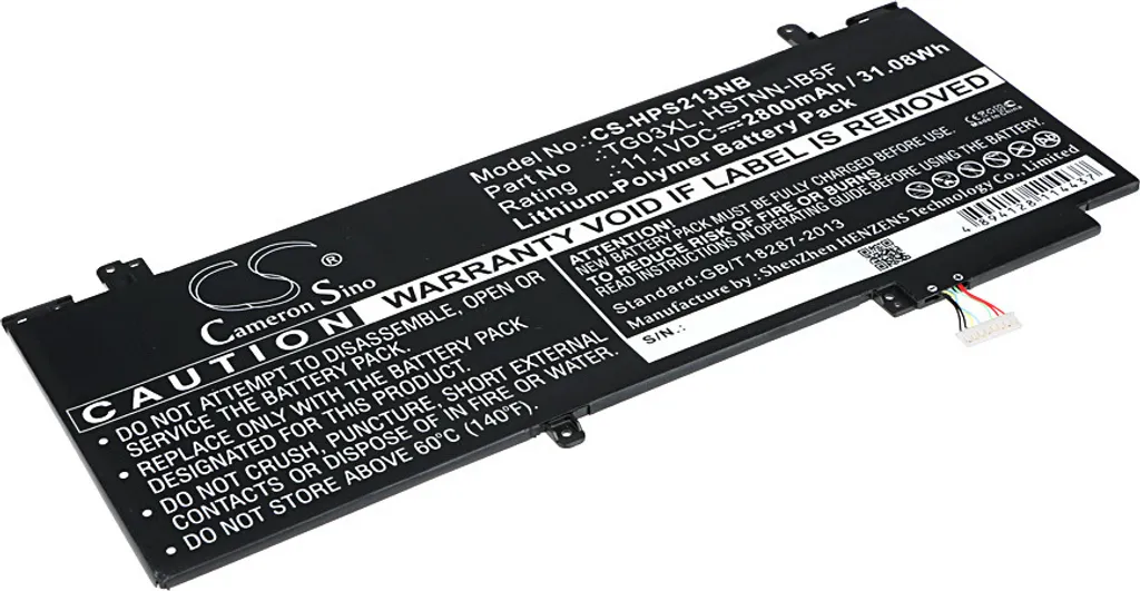 TECHTEK Batteria notebook compatibile con [HP] Split X2 13-F, Split X2 13-F010DX sostituisce 723921-1B1, per 723921-1C1, per 723921-2C1, per 723996-0