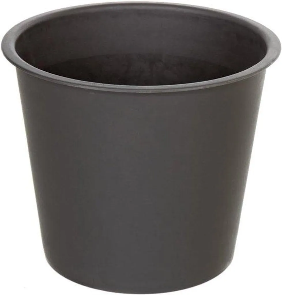 Bac à fleurs noir 44 cm pour aménager terrasse et balcon facilement