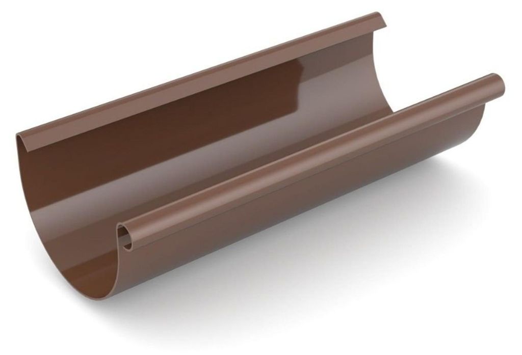 Grondaia Marrone in Plastica 2m, Sistema 75 per Tetto Immagine del prodotto 
