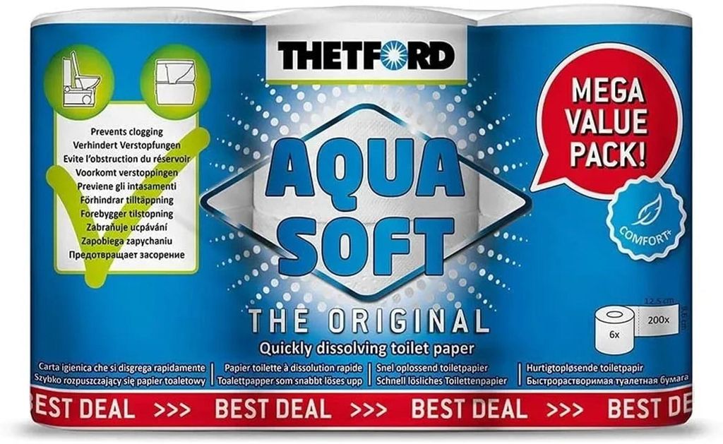 Papier toaletowy do kampera, Aqua Soft, papier toaletowy Zdjęcie produktu 