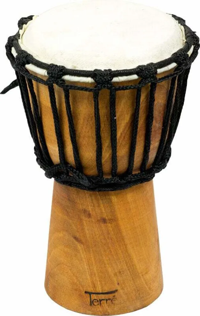 Terre 25cm Natural 6" Djembe - Instrument de Percussion Traditionnel