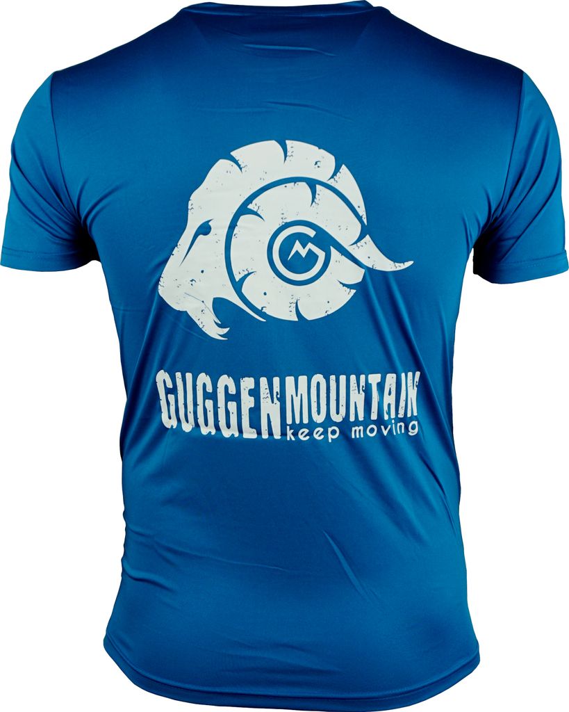 GUGGEN MOUNTAIN Herren Funktiosshirt Funktionswäsche Funktions T-Shirt Sport Outdoor Aktivitäten Schnelltrocknend Kurzarm Atmungsaktive Blau XXL