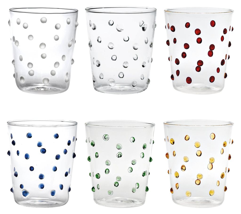 Zestaw 6 szklanek Zafferano Party Tumbler 45 Cl Multicolor Zdjęcie produktu 