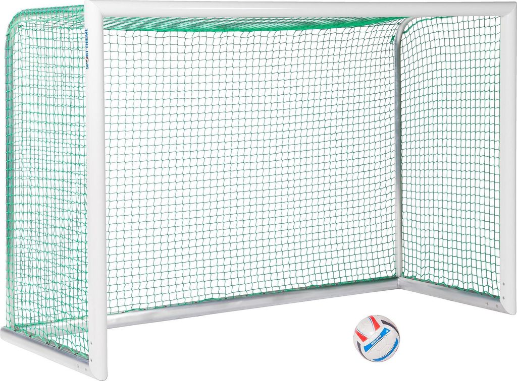 Sport-Thieme Mini-Fußballtor "Professional Kompakt", Weiß-Pulverbeschichtet, Inkl. Netz, grün (MW 4,5 cm), 2,40x1,60 m