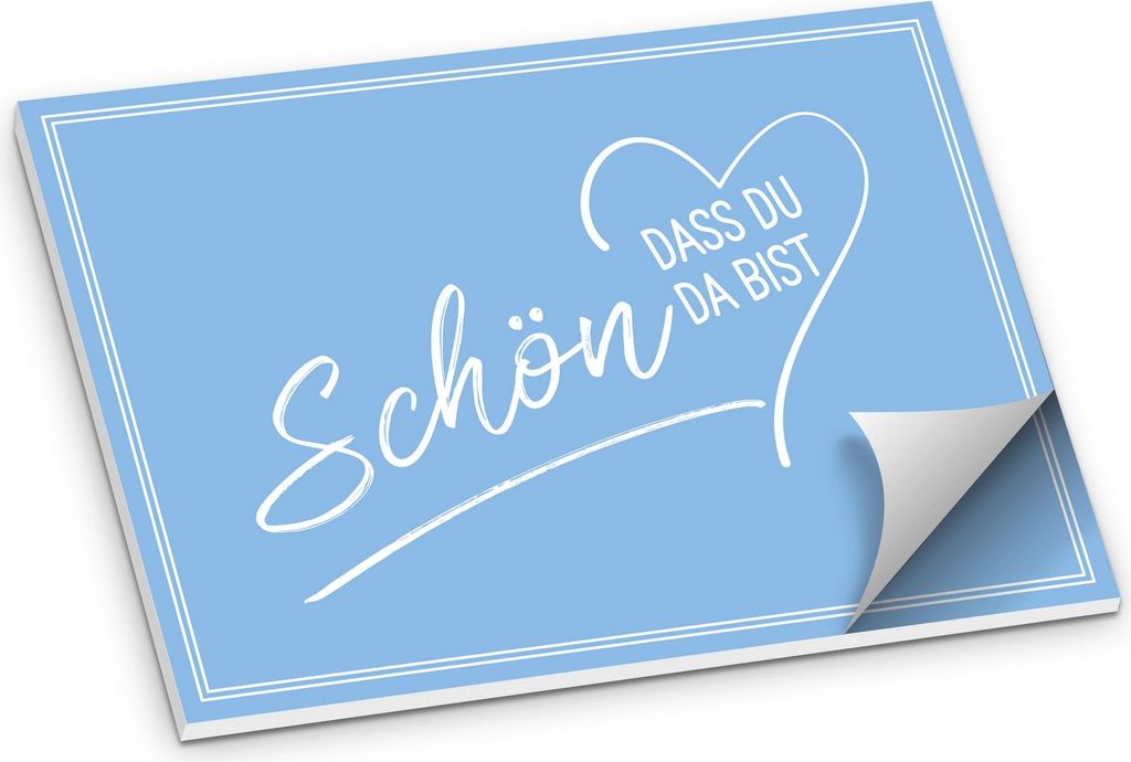 ITENGA Tischset A3 Schön dass du da bist V2 hellblau