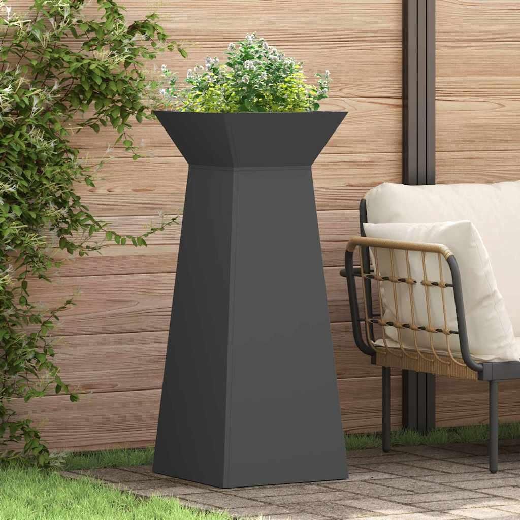 Maison Exclusive - Säulen Pflanzer Schwarz 40 x 40 x 100 cm