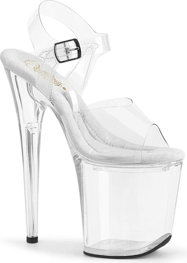 TREASURE-808FLA Damen Sandale von Pleaser, Transparent EU Produktbild 1