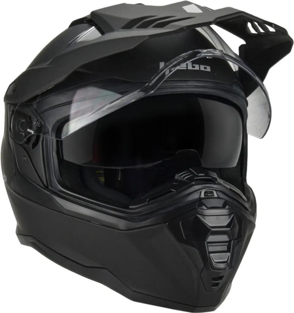 Casque Intégral Hebo Transam Noir XS Idéal pour Trajets Urbains Quotidiens