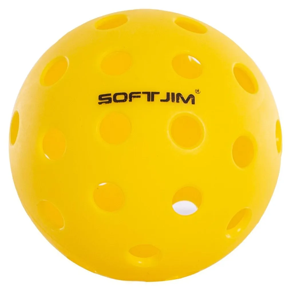 Balle de pickleball Softjim 40 trous robuste à trajectoire stable