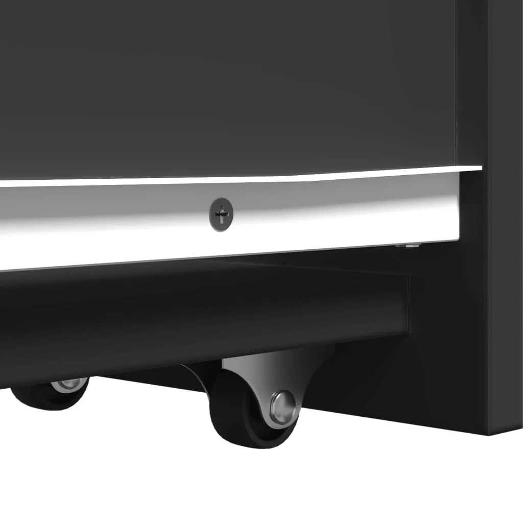 OFFERTA SYFAX™: Armadietto Bagno Stretto Nero Salvaspazio a Prezzo Shock - 7