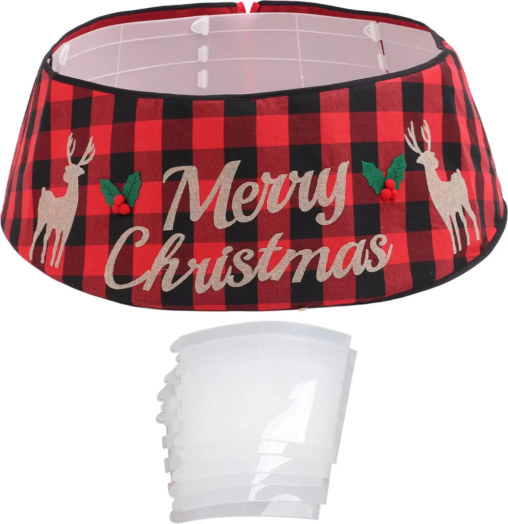 Support de base sapin de Noël décoration de sol et cache-tronc 65 cm - 2