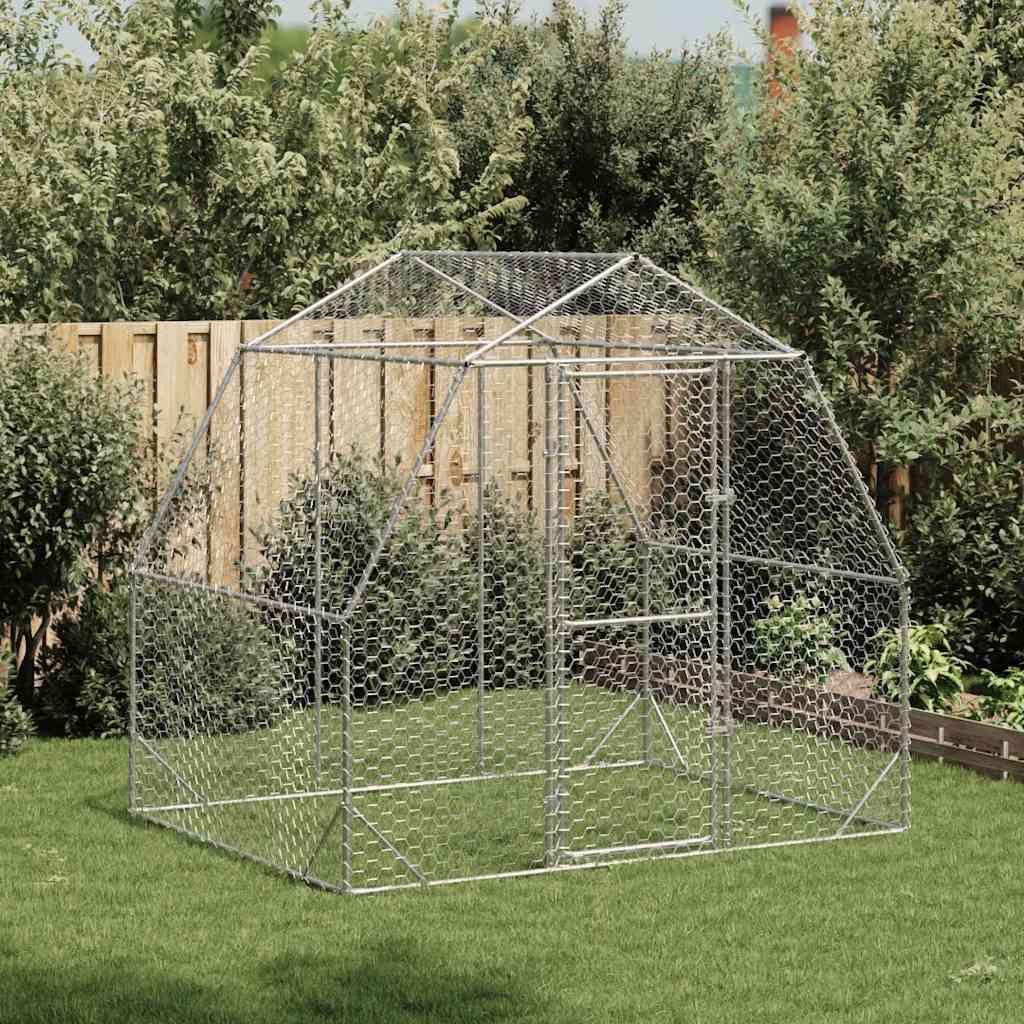 "2026 MODERNE"Hühnerstall - modernes Design - Outdoor-Tierkäfig/Hühnerhaus - 2,5x2x2,25 m Verzinkter Stahl NEU235058 - Kleintier-Ställe