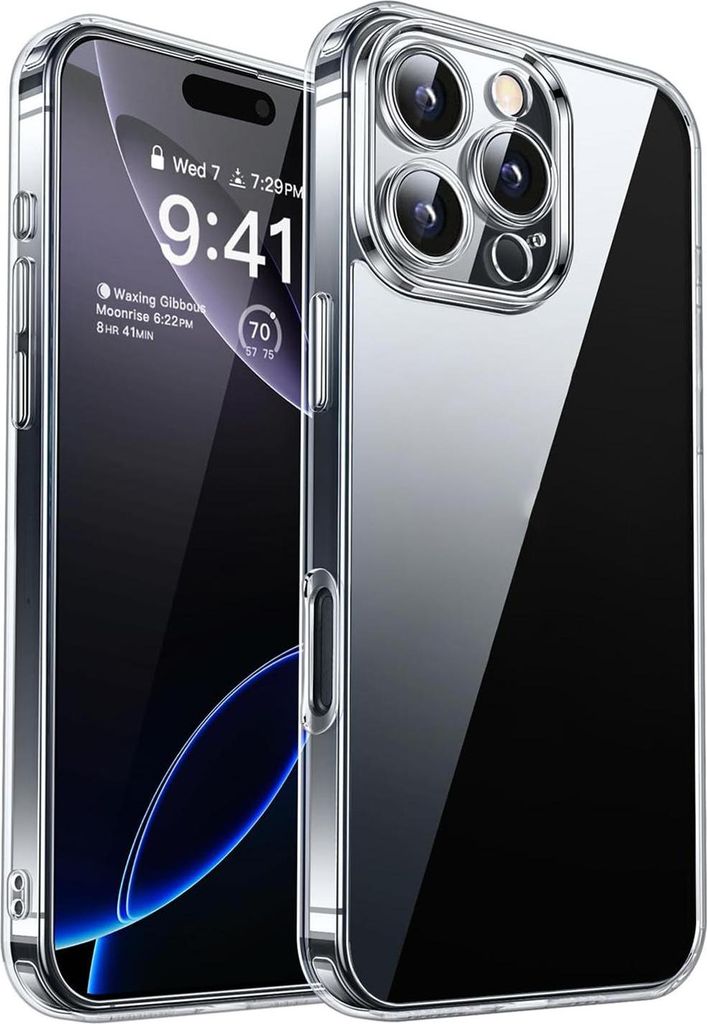 Schutzhülle für iPhone 16 Pro Max Kamera Case Panzerhülle Handyhülle Cover Tasche Transparent Smartphone Bumper