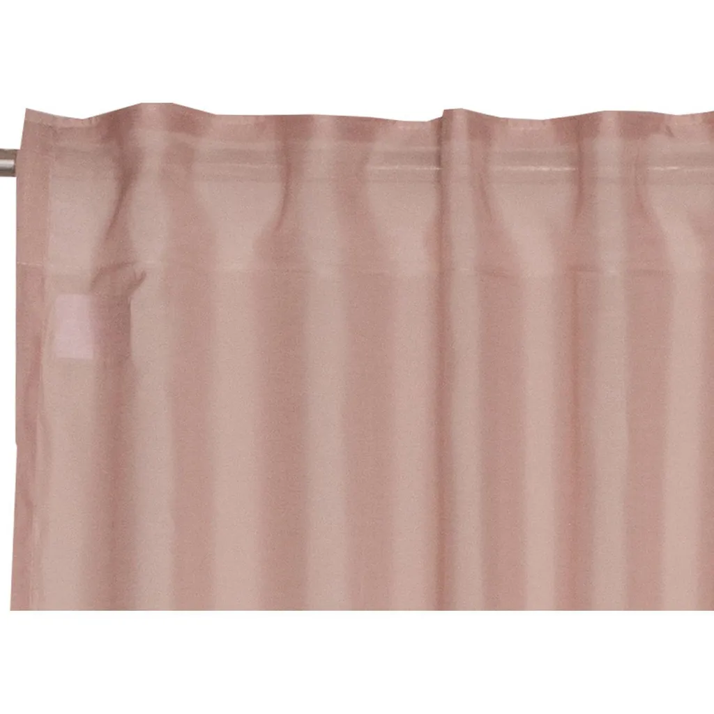 Rideau Rose Solid 130x250cm Finition Bande Cachée par Schöner Wohnen