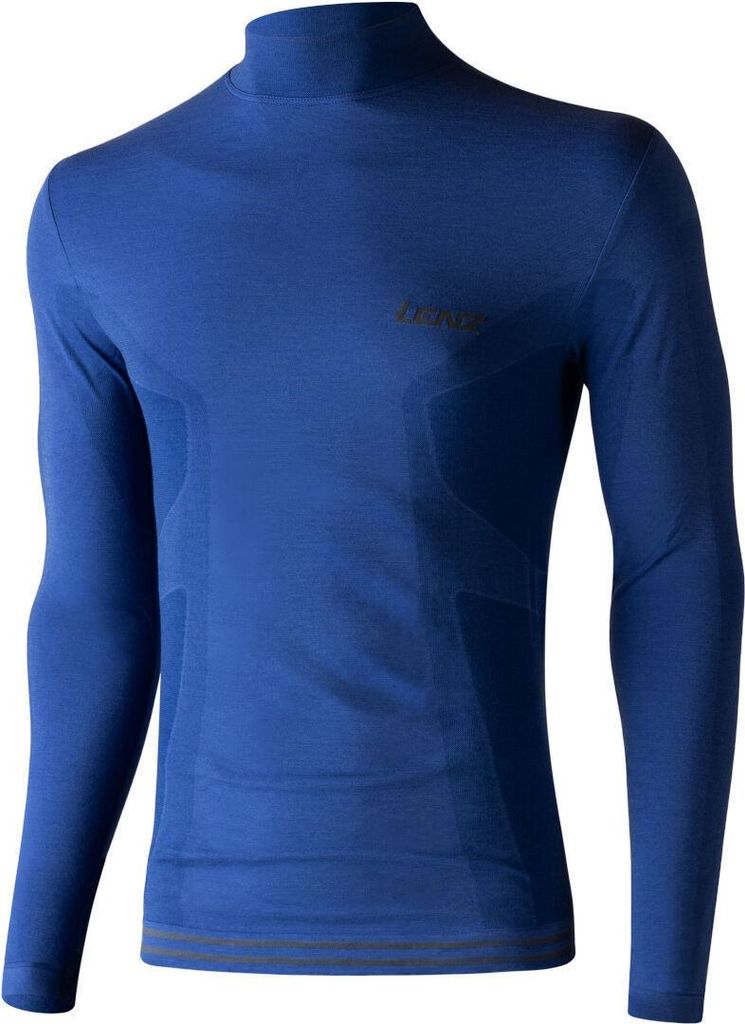 Lenz 6.0 Merino Turtle Neck Langarm Shirt, blau, XL