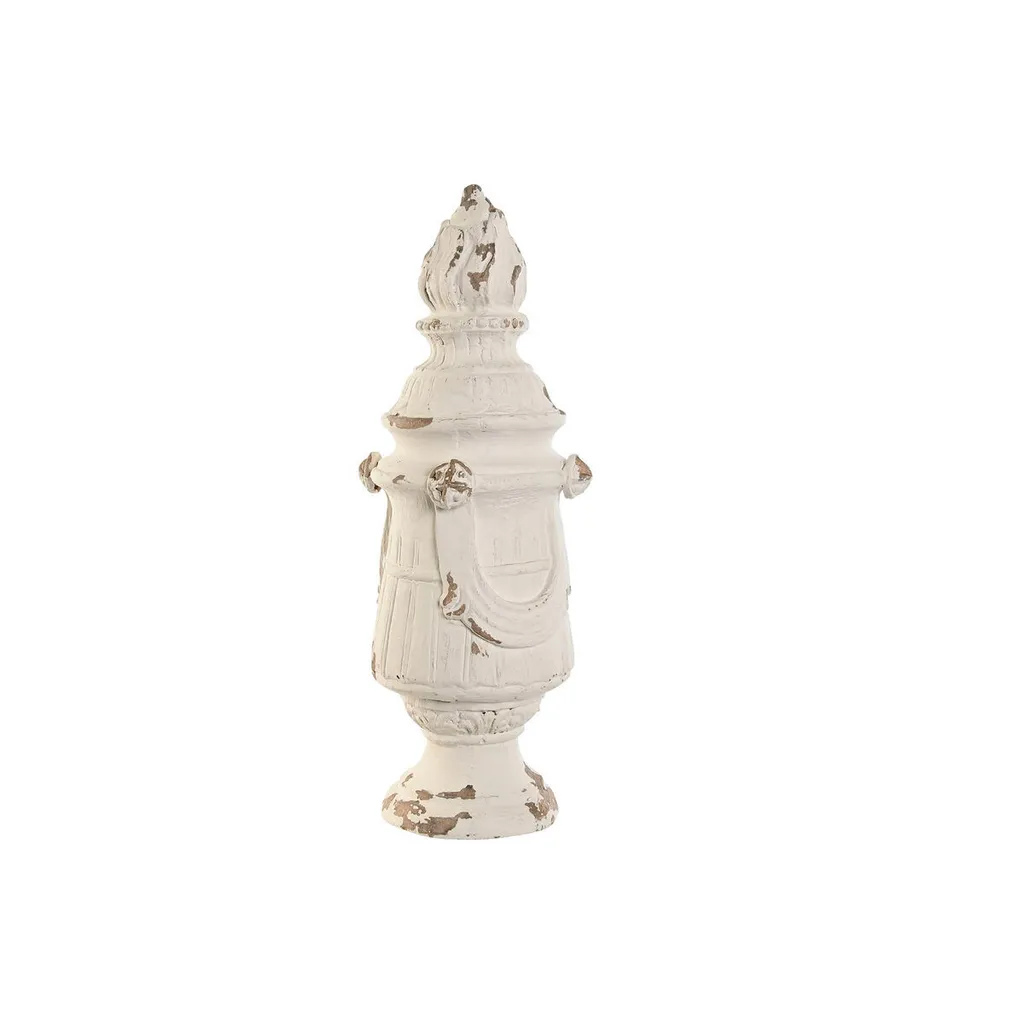 Figurine déco Home ESPRIT Blanc Décapé 24x24x60 cm - Statue de salon chic