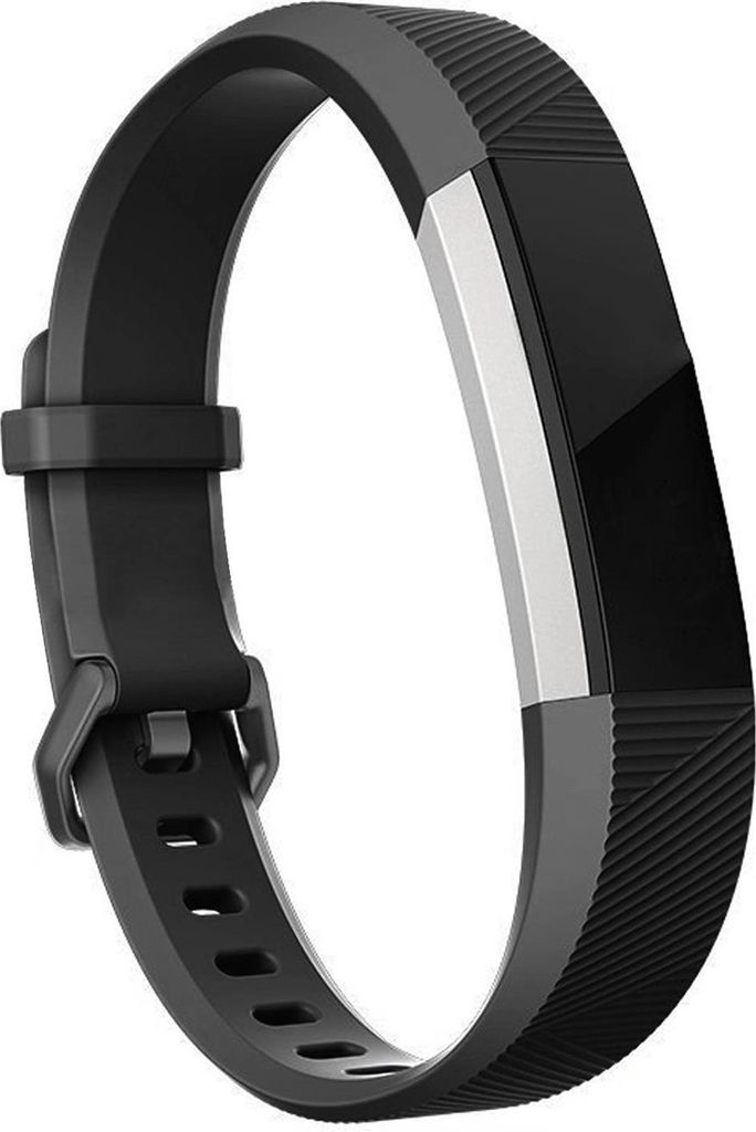 Sport Armband Gr. L für Fitbit Alta, Alta HR Ersatzarmband Silikon Band, Schwarz