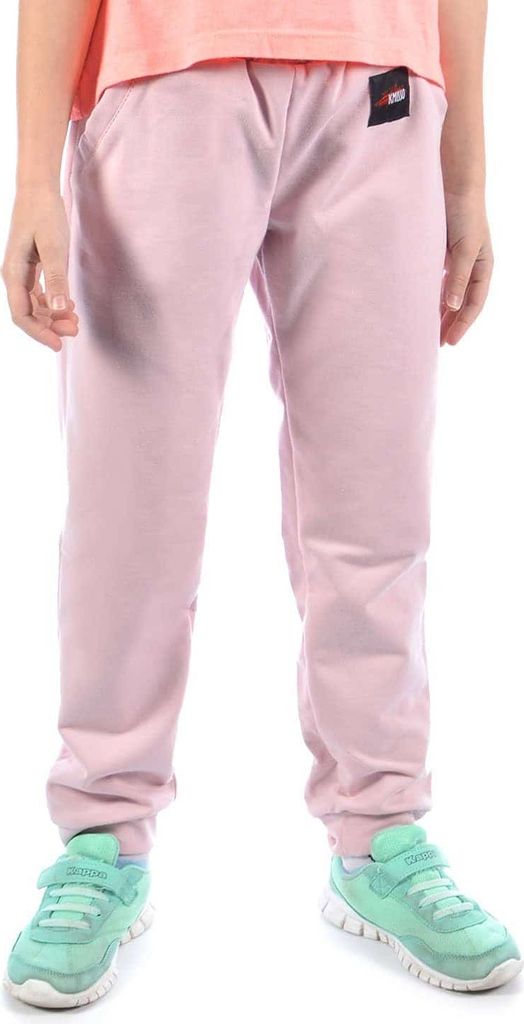 KMISSO Mädchen Stoff Freizeithose Lachs 134