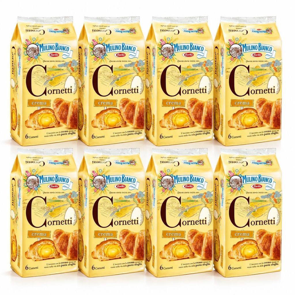 8x Mulino Bianco Cornetti Croissants creme Snack brioche Produktbild 