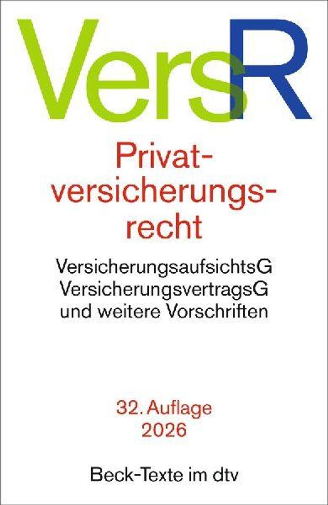 Privatversicherungsrecht. VersR Produktbild 