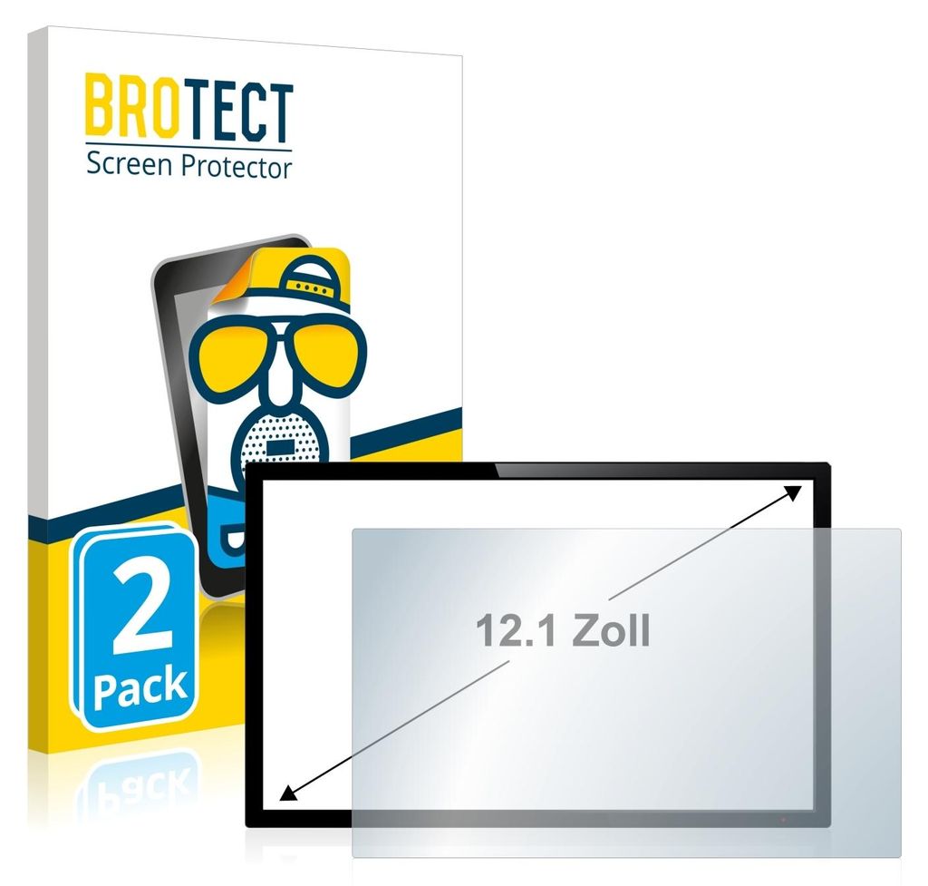 2x BROTECT Schutzfolie für Touch-Panel PCs mit 30.7 cm Produktbild 