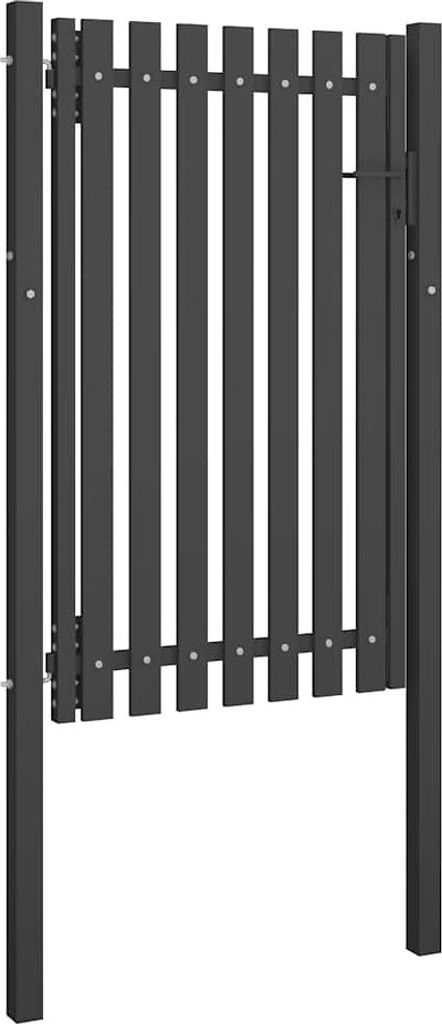 vidaXL Ocelová zahradní brána 100 x 150 cm antracitová Obrázek produktu 