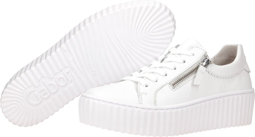 Gabor Plateau Schnürschuhe Damen 31373538333538 Weiß 39 EU Produktbild 6