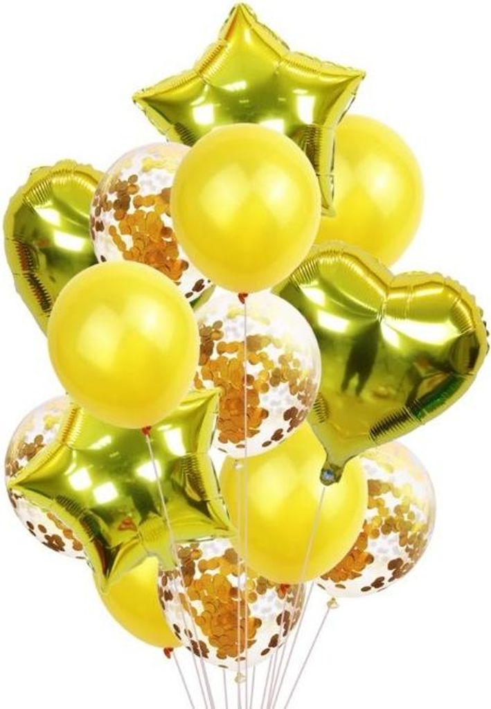 Luftballons für Geburtstage, Luftballons Mix Set, 14 Stück, Hochzeit, Party