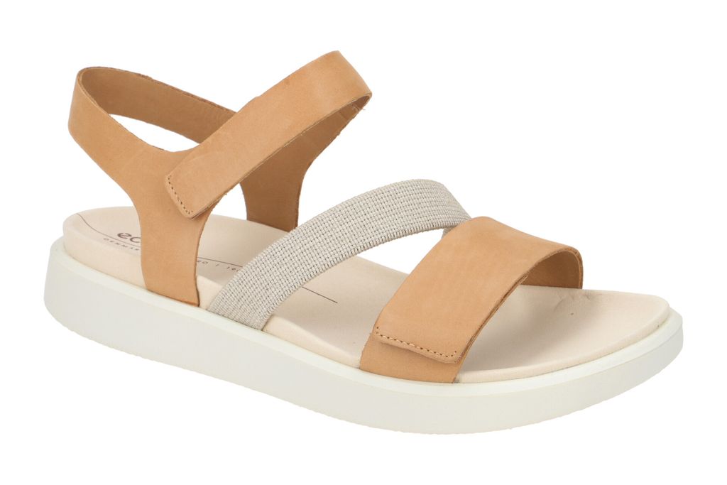 Ecco FLOWT Damen Sandalette - Riemchen Sandalen braun Freizeit NEU