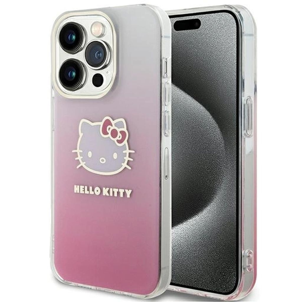 Hello Kitty HKHCP13XHDGKEP iPhone 13 Pro Max 6.7" pink hardcase IML Gradient Electrop Kitty Head Schutzhülle