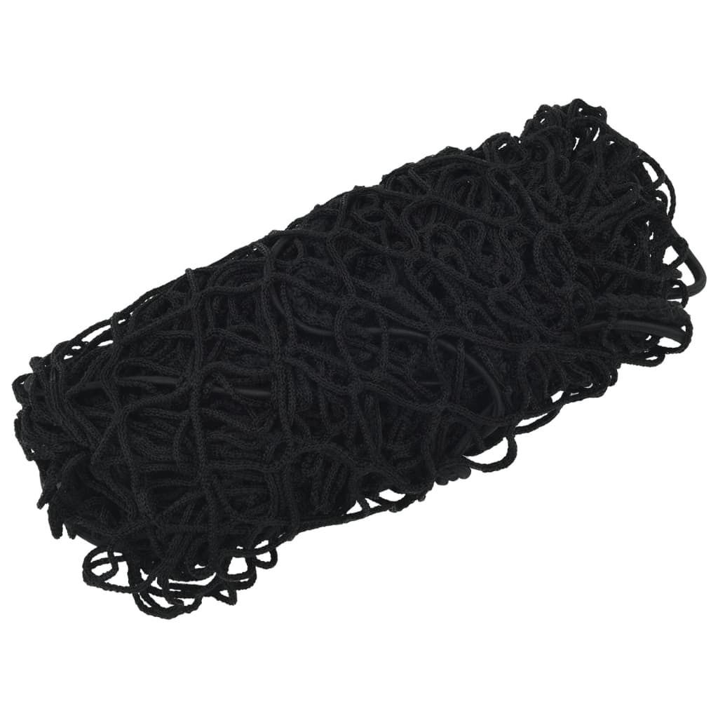 vidaXL Rete per rimorchi con corda elastica nera 4x3 m PP Immagine del prodotto 