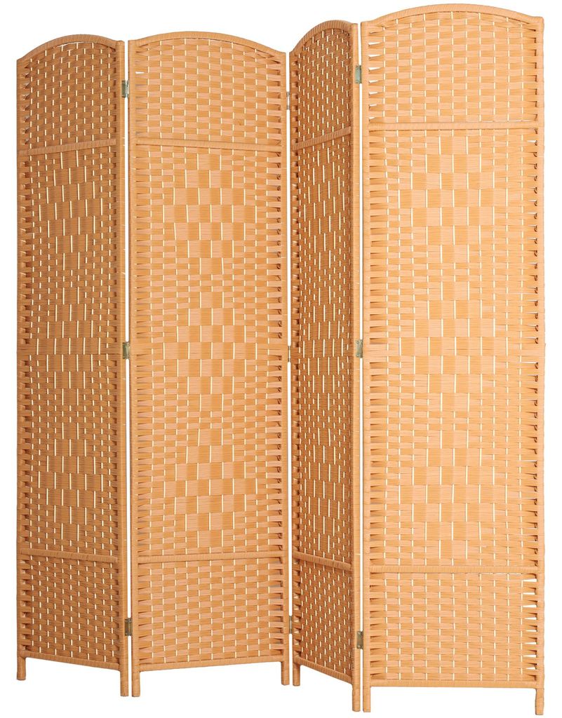 HOMCOM Paravento a 4 ante 180 x 180 cm Divisorio pieghevole Immagine del prodotto 