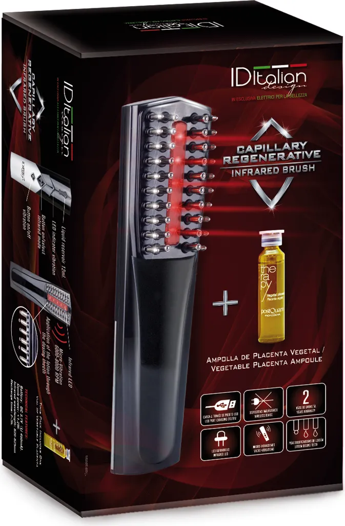 Postquam Brosse Régénératrice de Cheveux avec Technologie Infrarouge LED