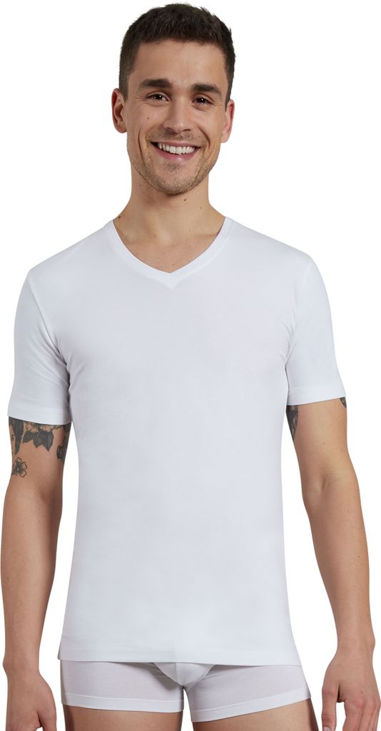 CECEBA Herren Shirt weiß uni Größe: 8
