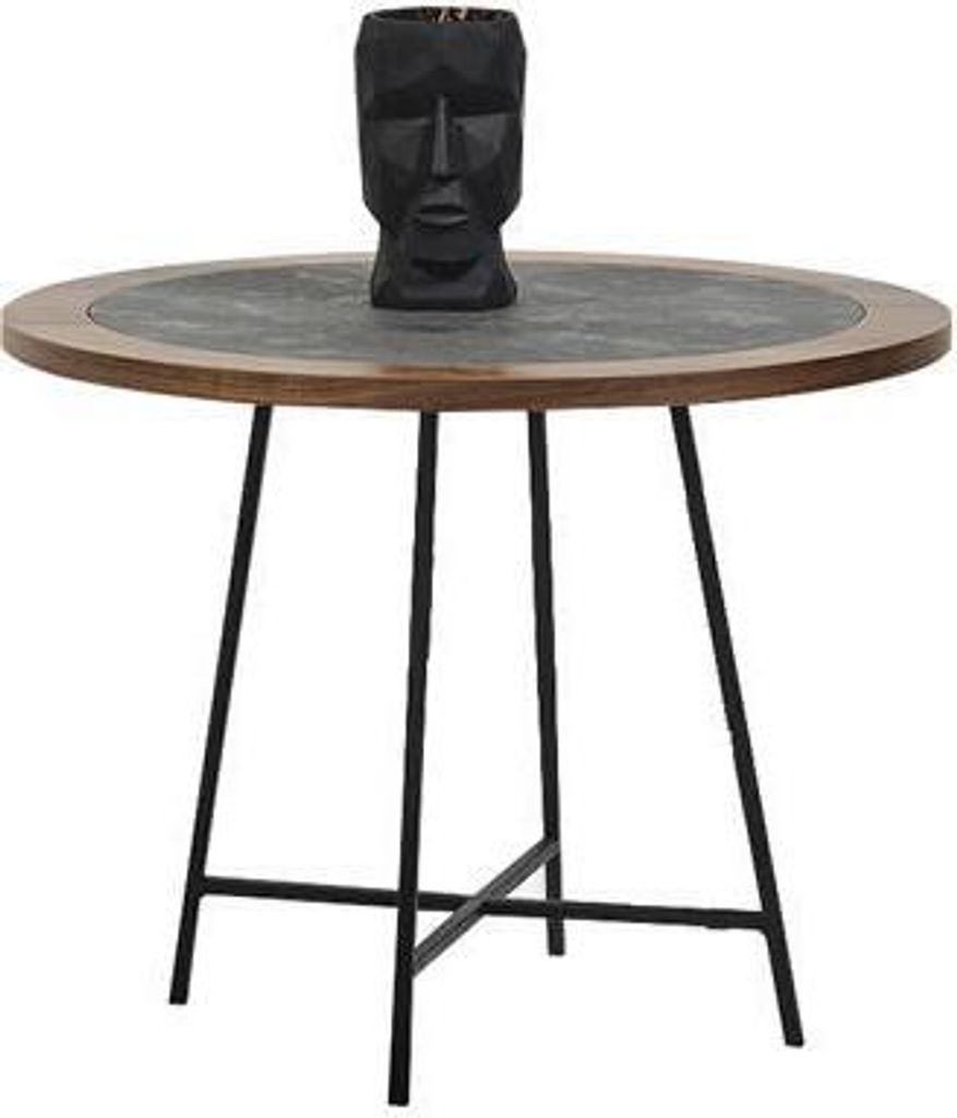 Couchtisch Design Holz Rund Braun Beistell Tisch Wohnzimmer Tische Neu