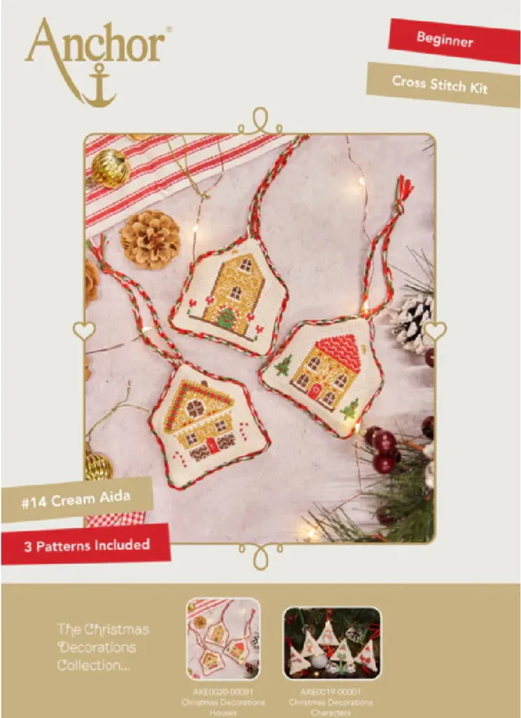Broderie pré-imprimée Anchor Freestyle Temps merveilleux 17cm ronde