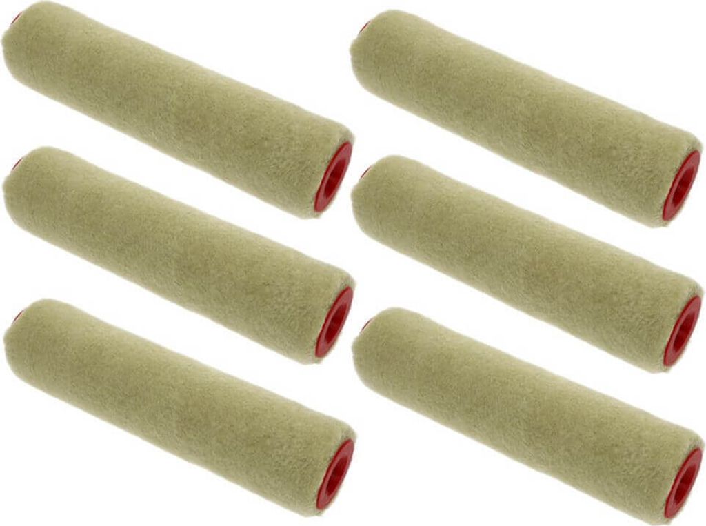 Farbrolle Polyacryl 11mm 6x Ersatzrollen 25 cm