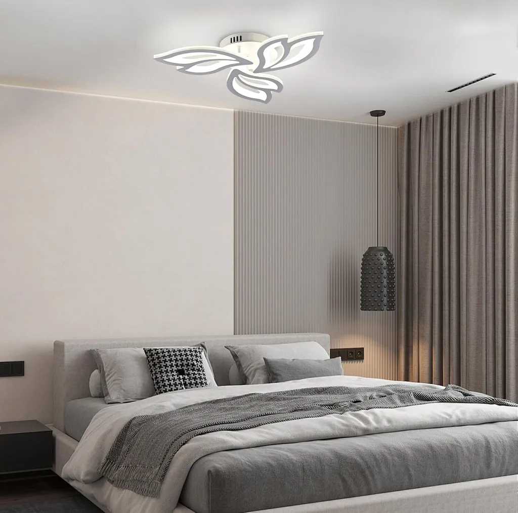Plafonnier LED Réglable 60W avec Télécommande - 3 Modes de Luminosité - 8