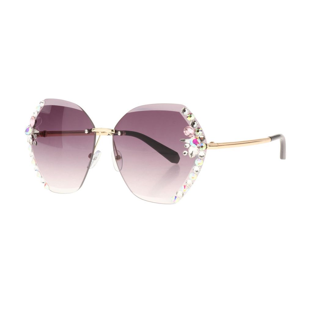 Damen Metall Polarisierend Katzenaugen Sonnenbrille Mode Retro Überdimensional # 