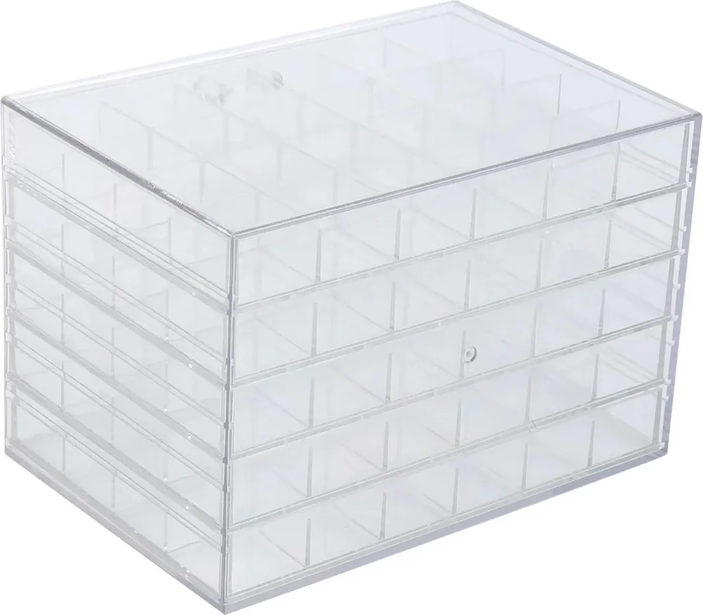 Organizer Nail Art 120 Slot | Cassettiera Professionale per Decorazioni