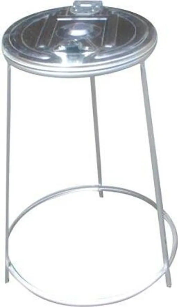 Porte-poubelle pour jardin et atelier 120L - Support galvanisé grand volume