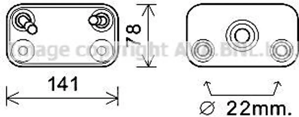 PRASCO BW3406 Refroidisseur d'huile OE 17101439112 pour BMW X5 E53