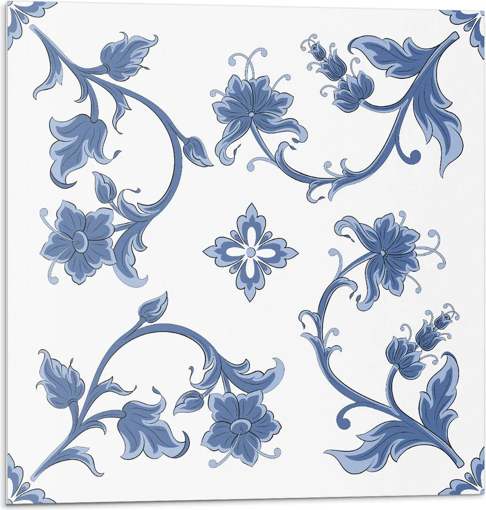 Offerta 20 Piastrelle 3D Autoadesive 20x20 - Vinile Floreale Pareti