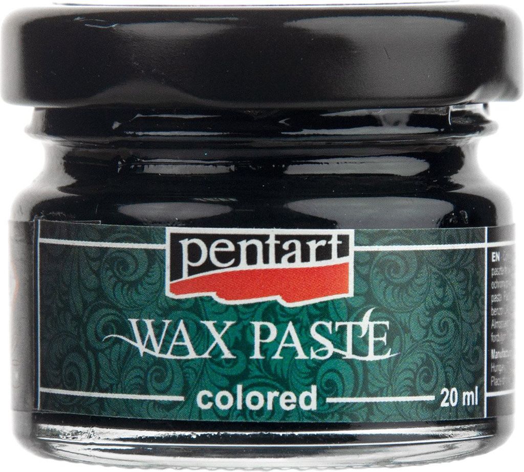 PENTART - Wachspaste Wax Paste Colored schwarz 20 ml